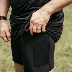 lululemon athletica PaceBreaker Men’s 7" Athletic Black Shorts - WITH LINER